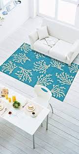 Chesapeake microfiber coral shag area rug (5'x7'). 8x10 7 6 X 10 Sea Coral Tropical Beach Coastal Area Rug Free Shipping Rugs Carpets Home Garden
