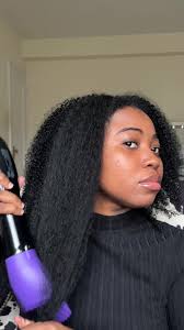 #creatorsearchinsights The knot dr from @Conair easily turns curly hair  into stretched almost straightened. Have the brush attachment and another  attachment to get the roots straight #roundbrush ...