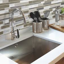 Peel And Stick Kitchen Backsplash Smart Tiles Beige Kitchen Kitchen Backsplash Smart Tiles