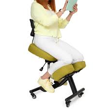 BLACK POINT OKNEEL PRO Ergonomic Canvas Kneeling Chair for Home and Office  Ergonomic Office Chair (Green Linen Cover Included) : Amazon.de: Home & ...