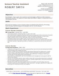 Tips given by a teacher recruitment agency on how to write a good teaching resume to land your phone interview. Science Teacher Resume Samples Qwikresume