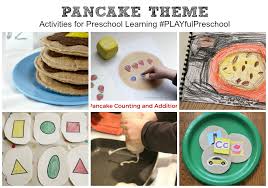 Homemade frying pan and pancakes. Pancake Day Ideas For Preschoolers