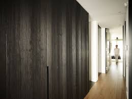 Architecture Corridor Modern Family House Design With Laminate Flooring Tile And Black Wood Wall Covering Modern Family House Family House Wood Wall Covering