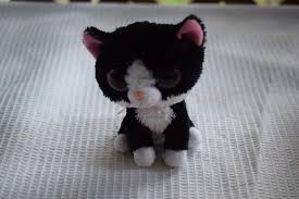 Black And White Cat Ty Beanie Baby Ty Beanie Boos Pepper The Cat 6 Black White Kitty Cat Kitten Plush Big Eyes Ty Toys Ty Beanie Boos Collection Ty Beanie Boos