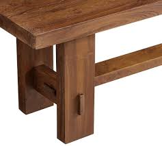 Teak wood is so strong and durable, that even without varnishing it will last many years. Menlo Reclaimed Teak Dining Bench Pottery Barn