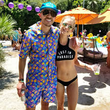 Pool Party Fun Pool Side Festival Trendy Summer Vacay Couple Love Drinks Boat Day Pool Party Fashion Pool Party Outfits Outrageous Clothing