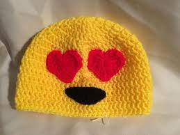 Emoji Hat Etsy Emoji Hat Crochet Hats Hats
