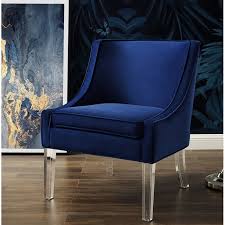 Marlon Velvet Slipper Chair Velvet Accent Chair Accent Chairs Chair