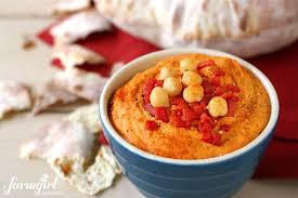 Roasted Red Pepper And Garlic Hummus Garlic Hummus Stuffed Peppers Food