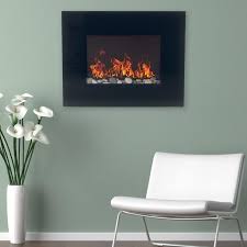 Modern, contemporary electric fireplace designs. Northwest 26 Inch Glass Wall Mounted Electric Fireplace Walmart Com Walmart Com