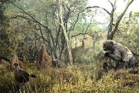 A Giant Lemur In Ampasambazimba Madagascar Approximately 2 000 Years Ago With Elephant Birds Prehistoric Animals Prehistoric Creatures Prehistoric World