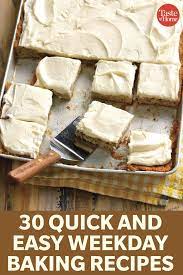 40 Quick And Easy Weekday Baking Recipes Potluck Desserts Dessert Recipes Desserts For A Crowd