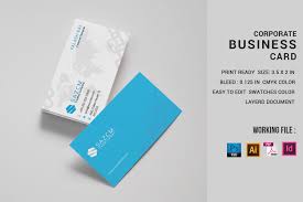 Simple Corporate Business Card Design Template Professional Business Card Business Card Photoshop Business Card Template Design Business Card Template Word