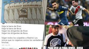 Maybe you would like to learn more about one of these? Los Mejores Memes Del River Boca En La Final De La Copa Libertadores 2018