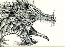 I have always loved dragons, have been reading books about dragons for my children, and i love fantasy, films and books. 10 Cool Dragon Drawings For Inspiration Dragon Head Drawing Dragon Drawing Realistic Dragon