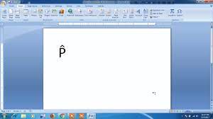 How To Type P Hat In Word Youtube