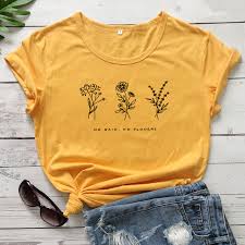 The photo with the most tattoos per cm2 and the most love a no rain no flowers shirt great among the greats mr david beckham. No Rain No Flowers T Shirt Lady New Fashion Summer Floral Print Tees Tops Vintage Women Tumblr Graphic Funny Tshirt Plus Size T Shirts Aliexpress