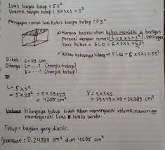Hitunglah luas kaleng yang digunkan untuk membuat tabung tersebut! Rumus Luas Kubus Tanpa Tutup Edukasi Lif Co Id
