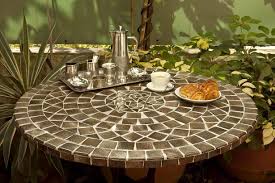 round mosaic table 60 cm
