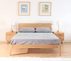 wooden bed frame beaumont edition wood bed frame natural wood bed wooden bed frames scandinavian bed frames
