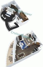 The upper level is 21'4″ x 16'4″ which the master bedroom has its own bath and side deck. Quantum Of The Seas Cabins And Suites Cruisemapper