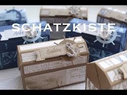 Schatzkiste Basteln Mit Produkten Von Stampin Up Dauerwerbesendung Youtube Schatzkiste Basteln Geschenkbox Basteln Geburtstag Schatztruhe Basteln