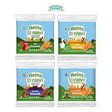 Heinz Biscotti Snack Baby Biscuits Snek Biskut Bayi 60g 7m