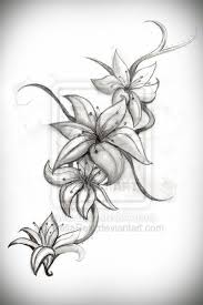 Famous tattoo, designs, images, body art etc. Pink Lily Flower Tattoo Art Design Would Be Cool To Tattoos At Repinned Net