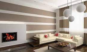 When settling on a design, induce got nether consideration numerous factors including the size in addition to contour of the room you're painting. Horizontal Striped Living Room Interior Painting Mad About The House