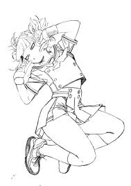 Vulpix coloring page from generation i pokemon category. Anime Touya And Toga Himiko Coloring Page