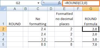 how to round numbers in excel using 3 rounding functions