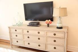 If you have a lot of wall space, opt for a low, wide dresser. Img 7756 Dressers In Bedroom Bedroom Dresser Styling Dresser With Tv