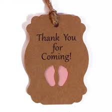 Baby shower t tags printable free imagui. Thank You For Coming Kraft Paper Tag Boy Baby Shower Gift Tags Birthday Party Diy Candy Box Label Buy From 6 On Joom E Commerce Platform