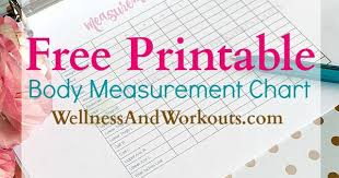 Women U S Printable Body Measurement Chart