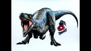 Velociraptor Blue Para Colorear