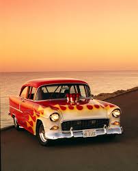 Image result for Flame Red 1955 GMC
