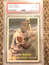 The 1957 national league mvp, hammerin' hank hit 40 or more home runs eight times. Fs 1957 Topps Hank Aaron Psa 6 1959 Topps Clemente Psa 5 Blowout Cards Forums