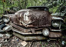 Looks Tired With Tongue Hangin Out Abandoned Cars Junkyard Cars Damaged Cars