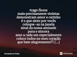 Trago Flores Mais Precisamente Fernanda De Paula