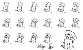 The images above represents how your finished drawing is going to look and the steps involved. How To Draw A Dog Easy Tutorial Skip To My Lou