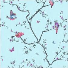 Superfresco Mai Oriental Duck Egg Tree Bird Print Wallpaper 175 Egp Liked On Polyvor Bird Wallpaper Bedroom Patterned Wallpaper Bedroom Baby Blue Wallpaper