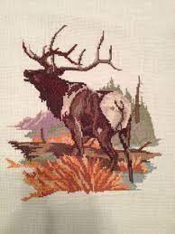 If you want to print the pattern again at a later date, there. Elk Cross Stitch From Pat And Gloria Designs Great Pattern Cross Stitch Animals Cross Stitching Crochet Design Pattern