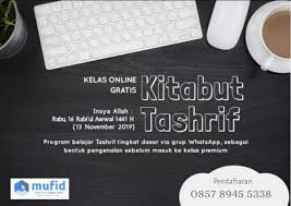 We did not find results for: Koin Arab Kelas Online Gratis Kitabut Tashrif Untuk Facebook