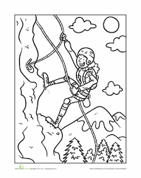 Mountain Climbing Worksheet Education Com Coloring Pages Sunday School Themes Mountain Climbing