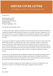 Oct 28, 2021 · for example, if a server job listing mentions several times that servers are cheerful and energetic, you can show how you exhibit these qualities in your cover letter. Server Cover Letter Example Resume Genius Cover Letter Example Cover Letter Cover Letter For Resume