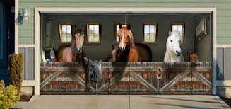 Garage Door Garage Door Design Garage Doors Horse Mural