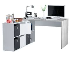 Built in desk with 3 drawers (gilroy). Sara Large Corner Desk Grey By Furniturefactor