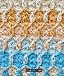 2 double crochet in 1 stitch: Crochet Puntos Video Tutorial Paso A Paso Punto Fantasia
