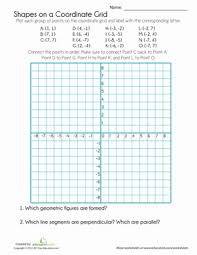 Coordinate Grid Shapes Worksheet Education Com Coordinate Grid Coordinate Plane Worksheets Coordinates Math