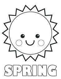 Coloring Sun Coloring Sheet Page Printable Articles With Tag Spring Coloring Sheets Sun Coloring Pages Preschool Coloring Pages